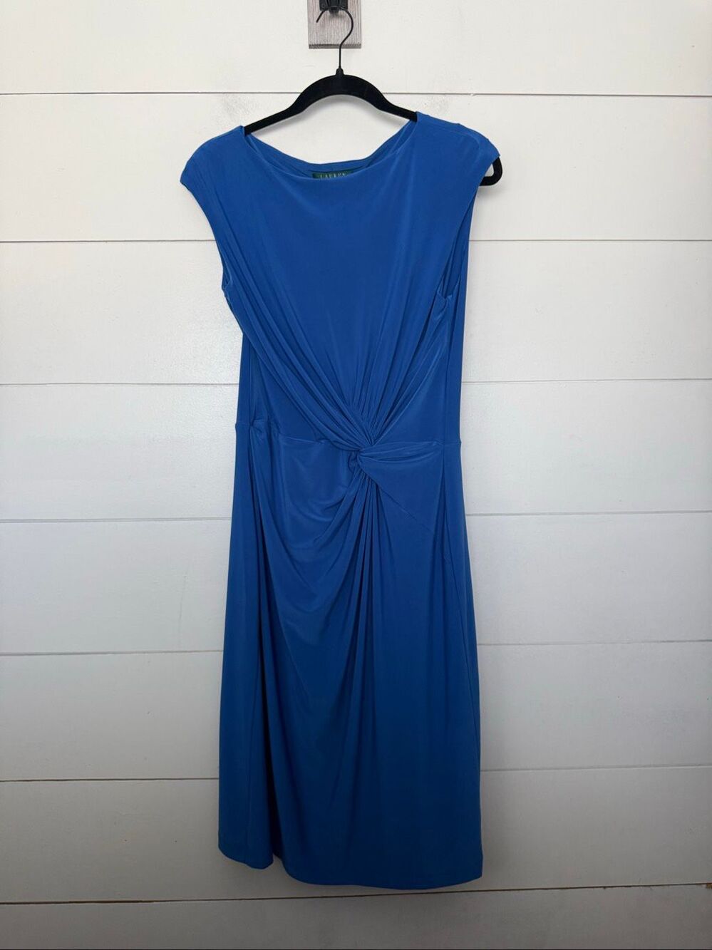 Lauren Ralph Lauren Women’s 14 Royal Blue Stretchy Dress Career Sheath